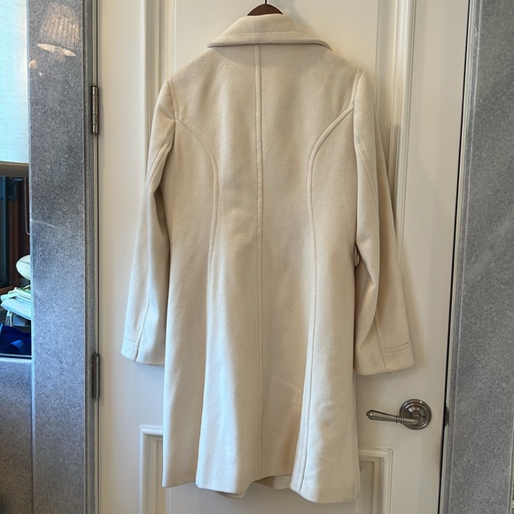 Le Full Wool/Cashmere blend ivory colored coat, size 12 - Picture 2 of 5